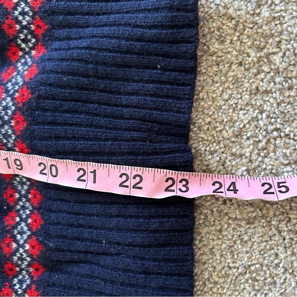 Cambridge Dry Goods lambs wool snowflake sweater S - Picture 5 of 7